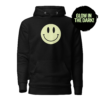 Nano Smiley Hoodie - GLOW IN THE DARK - BLACK